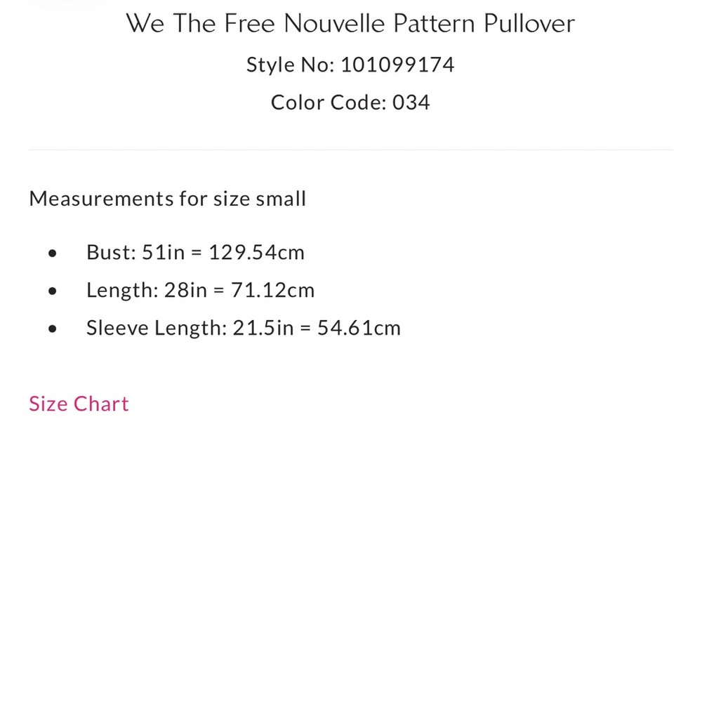 RARE Free People We the Free Nouvelle Patterned Pullover- Swan - Picture 4 of 6